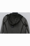 BORIS BIDJAN SABERI Dark Grey Hooded Jacket WZIPPER2 FTO00002